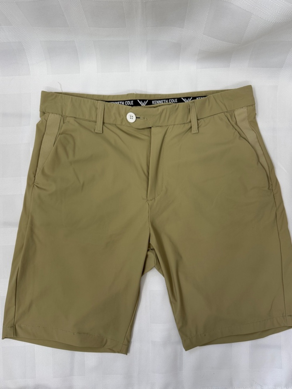 Kenneth Cole Khaki Performance Stretch Golf Shorts
